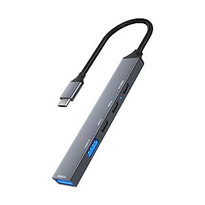 HUB USB-C 5 PORTAS 3 USB-C 2 USB 3.0 100W PEI-HUB21 PEINING