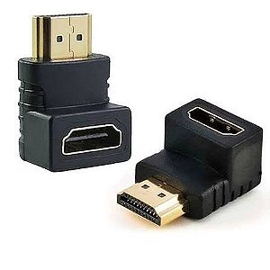 ADAPTADOR HDMI M X HDMI F 90 GRAU KP-HM022 KNUP