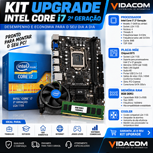 KIT UPGRADE I7 2 GERAÇAO 8GB DE RAM