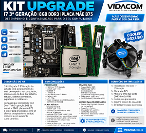 KIT UPGRADE I7 3 GERAÇAO 8GB DE RAM