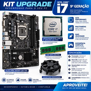 KIT UPGRADE I7 9 GERAÇAO 8GB DE RAM