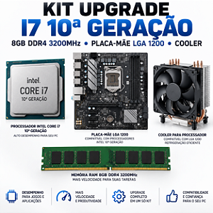 KIT UPGRADE I7 10 GERAÇAO 8GB DE RAM
