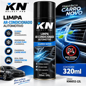 LIMPA AR CONDICIONADO 320ML CARRO NOVO KAN SELECT PRO