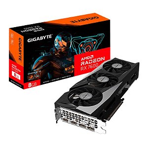 PLACA DE VIDEO RX 7600 8GB GAMING OC  GDDR6 128BIT GV-R76GAMING-OC-8GD GIGABYTE