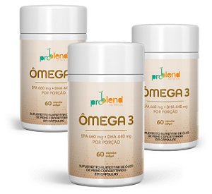 KIT ÔMEGA 3 POTES (180 Cápsulas)