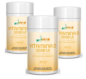 KIT VITAMINA D - 3 POTES 90 CÁPSULAS
