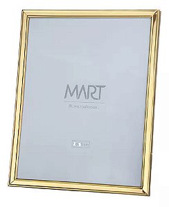 Porta Retrato Dourado Em Metal 10X15 - Mart