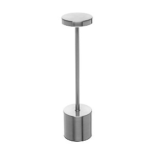Luminária De Mesa Led 3 Tons Usb Cosmos Prateada - Wolff