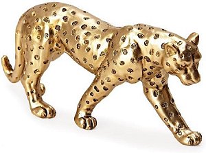 Escultura Leopardo Em Polirresina - Mart
