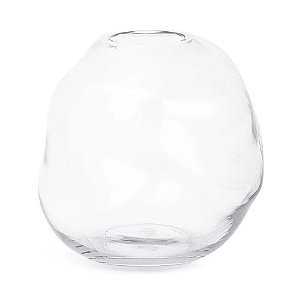 Vaso Em Vidro Transparente Orgânico Carol - Mart