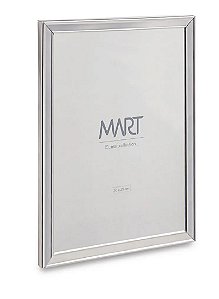 Porta Retrato Prata Em Metal 20X25 - Mart