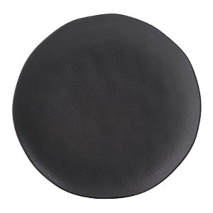 Prato Raso Orgânico Preto Matte Ø26,5cm - Porto Brasil
