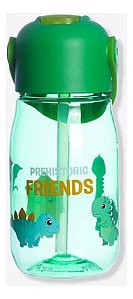 Garrafa Flip Infantil 400ml Dinossauro - Zonacriativa