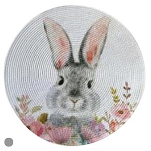 Lugar Americano De Páscoa Coelho Colorido 38cm - Florarte