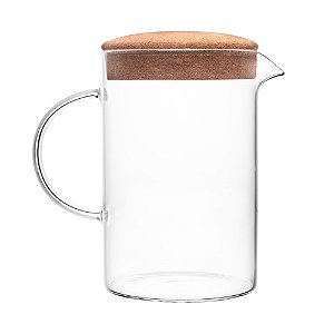 Jarra De Vidro Com Tampa Em Rolha 900ml - Wolff