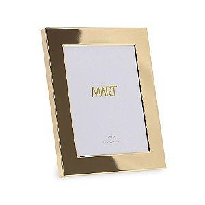 Porta Retrato Em Metal Com Borda Larga Dourado 15x20 CM