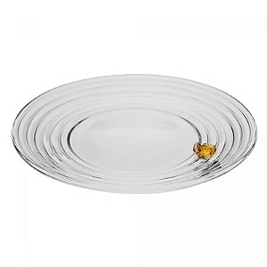Prato Para Sobremesa Little Bee 19cmx2cm Cristal - Lyor