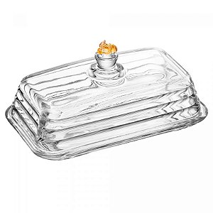 Manteigueira Little Bee 18cmx9,5cm Cristal - Lyor