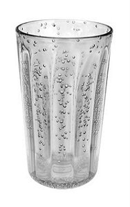 Copo Longo Acrilico Com Detalhes Em Bolhas - 14 CM - Entrecasa