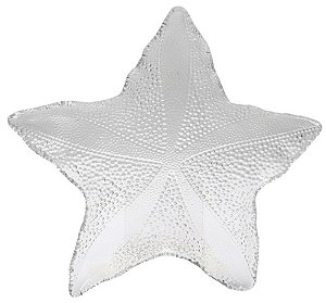 Petisqueira Em Acrílico Em Formato De Estrela 41cm-Entrecasa