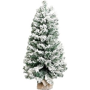 Mini Árvore De Natal Nevada Realista 90cm – 120 Galhos