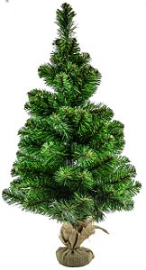 Mini Árvore Com Base De Natal Verde 60cm – 67 Galhos