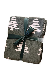 Manta Flanelada Natal - Estampa Verde -120x140CM - Tuut