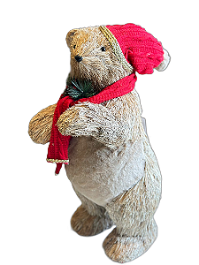Urso em Pé Decoração De Natal De 57cm - Tokdacasa