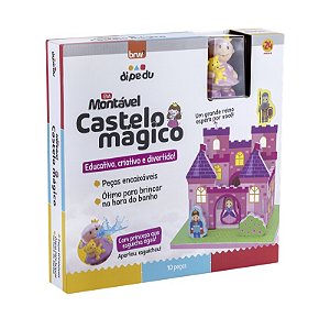 Brinquedo EVA Montável Castelo C/ Princesa C/ 13 Peças - BRW