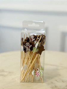 Palitos Aperitivo Natal Candy - 12CM - C/50 Unidades - Tuut