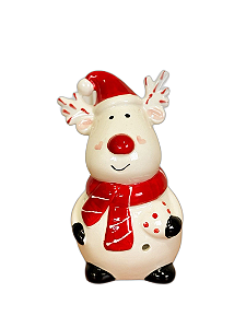Rena De Natal Decorativa (Cerâmica) - 13cm - Tokdacasa