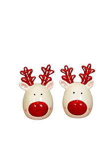 Porta Condimentos De Natal - 9cm Com 2 Unidades - Tokdacasa