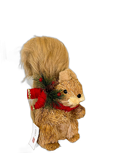 Esquilo Decoração De Natal De 27cm - Tokdacasa