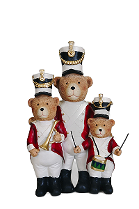 Decoração Natal Banda de Ursos - 21cm - Tokdacasa