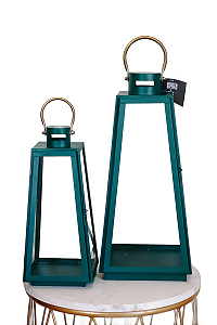 Lanterna Verde c/ Vidro - 2 Peças - Tokdacasa