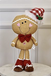 Boneco Gingerbread Natalino - 37cm - Decorativo - Tokdacasa