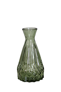 Mini Vaso De Vidro Color 7X13cm - Verde - Tuut