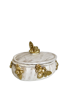 Porta Joias Poli  Bee Happy Branco - Tuut