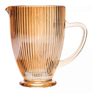 Jarra De Vidro Lines Âmbar Metalizado 1,3L - Wolff