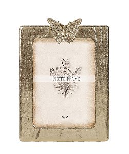 Porta Retrato Butterfly Dourado - 17x23CM - Tuut