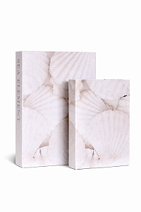 Kit Com 2 Livros Caixa Em Mdf - Tam M e G-Sea Element- Mart
