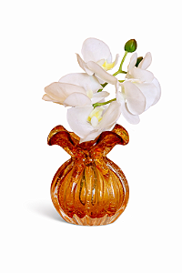 Vaso De Vidro Italy Ambar 10x11cm - Wolff