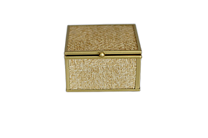 Porta-Joias Toscana Dourado Metal 10x11x5,5cm - Wolff