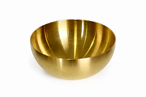 Bowl Vaso Inox Dourado - 24cm - Lilian