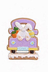 Adorno Em Resina Coelho Colorido - 12cm - 1 UN - Tokdacasa