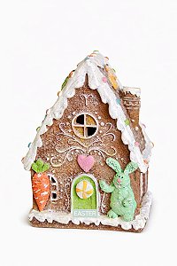 Decoração Casinha C/Led Colorida - 24cm - C/1 UN - Tokdacasa