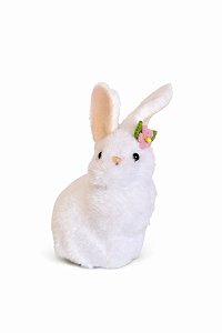 Decoração Coelho Sortido Branco - 10cm - 1 UN - Tokdacasa