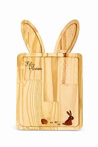 Petisqueira Madeira Pinus New Easter 45x25x1,5cm - Wolff