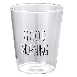 Copo Good Morning Vidro Borossilicato 400ml - Mai Home