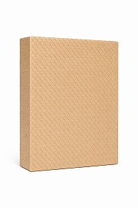 Caixa Livro Textura Tramada - Off White - Tam M - Entrecasa